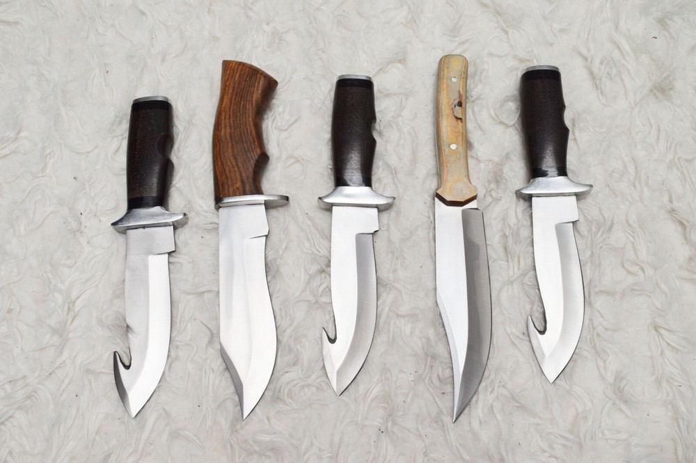 SC CUSTOM HANDMADE LOT OF 5 PCS STEEL D2 BLADE BOWIE HUNTTING KNIFE # H-796