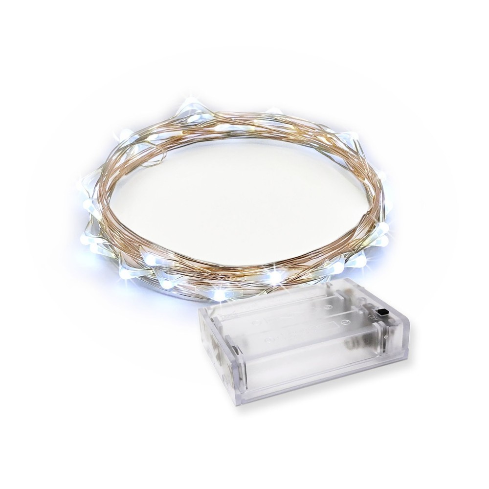 Super Bright LED String Fairy Lights - Battery Operated with Timer for Indoor Ou