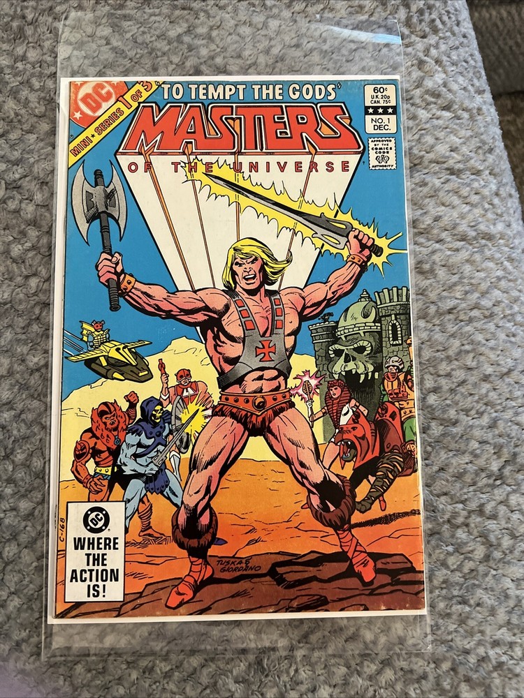 NM/VF Masters Of The Universe 1 DC Comics 1982 1st Solo He-Man Series Hi Grade