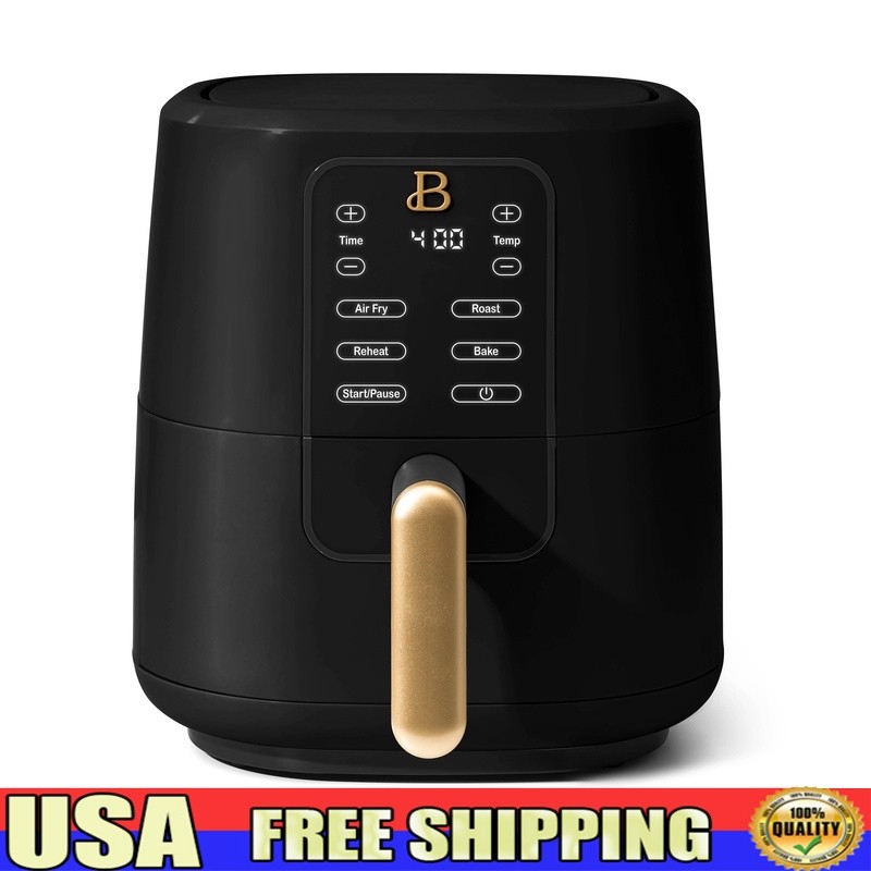 Digital 3-Quart Air Fryer TurboCrisp Technology 1200W Air Fry Bake Roast Reheat