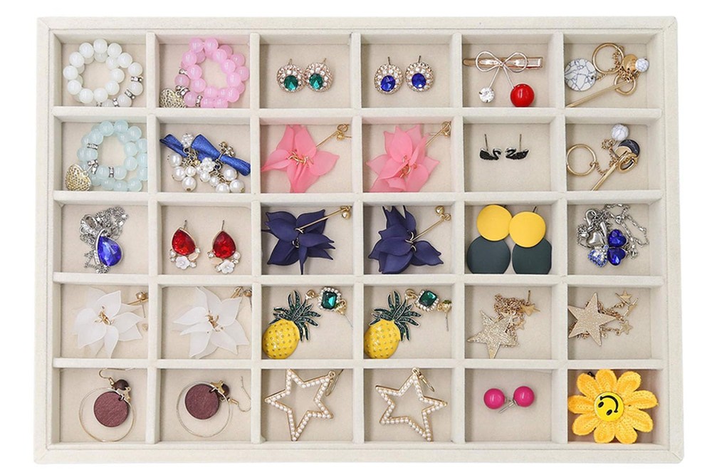 Jewelry Tray Stackable Earrings Tray Jewelry Organizer Jewelry Drawer Storage...
