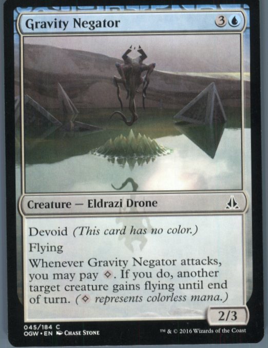 MTG Oath of the Gatewatch Gravity Negator #45 Rare Card