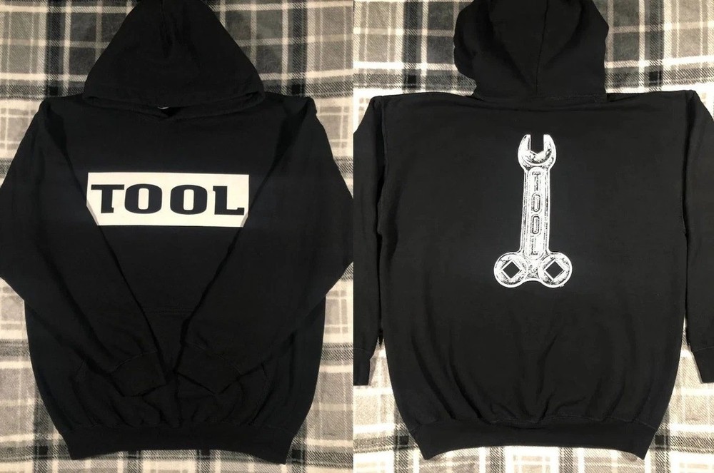 Tool Wrench Logo Hoodie, Metal Hard Rock Band Hoodie Multicolor