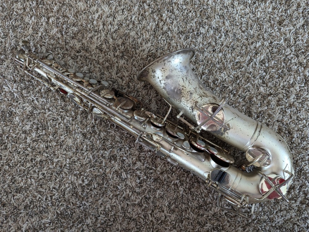 Buescher True Tone Alto Saxophone Body for Parts/Resto only Paint Plating 248784