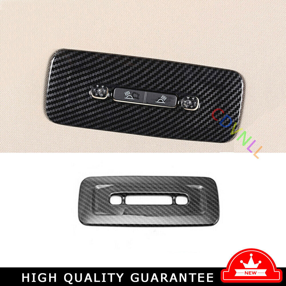 For Toyota Camry 2018-2022 Carbon Fiber Inner Rear Reading Light Lamp Cover Trim