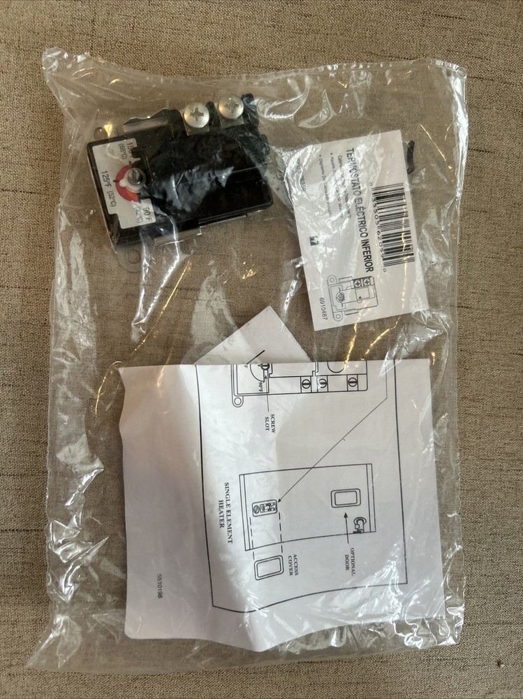 Dual Element Electric Water Heater Thermostat Original Condition-image