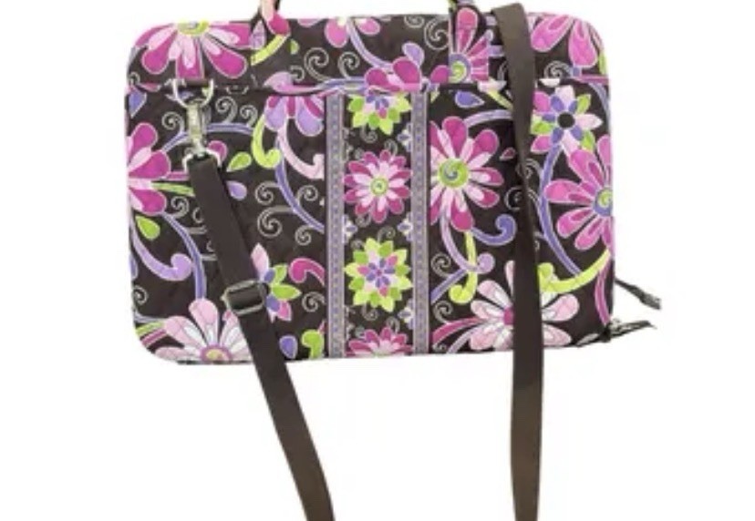 Vera Bradley hard-shell laptop carrying case in the 