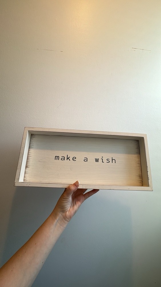 Inspirational Wall Art White Rectangle Wooden Home Decor Wall Sign