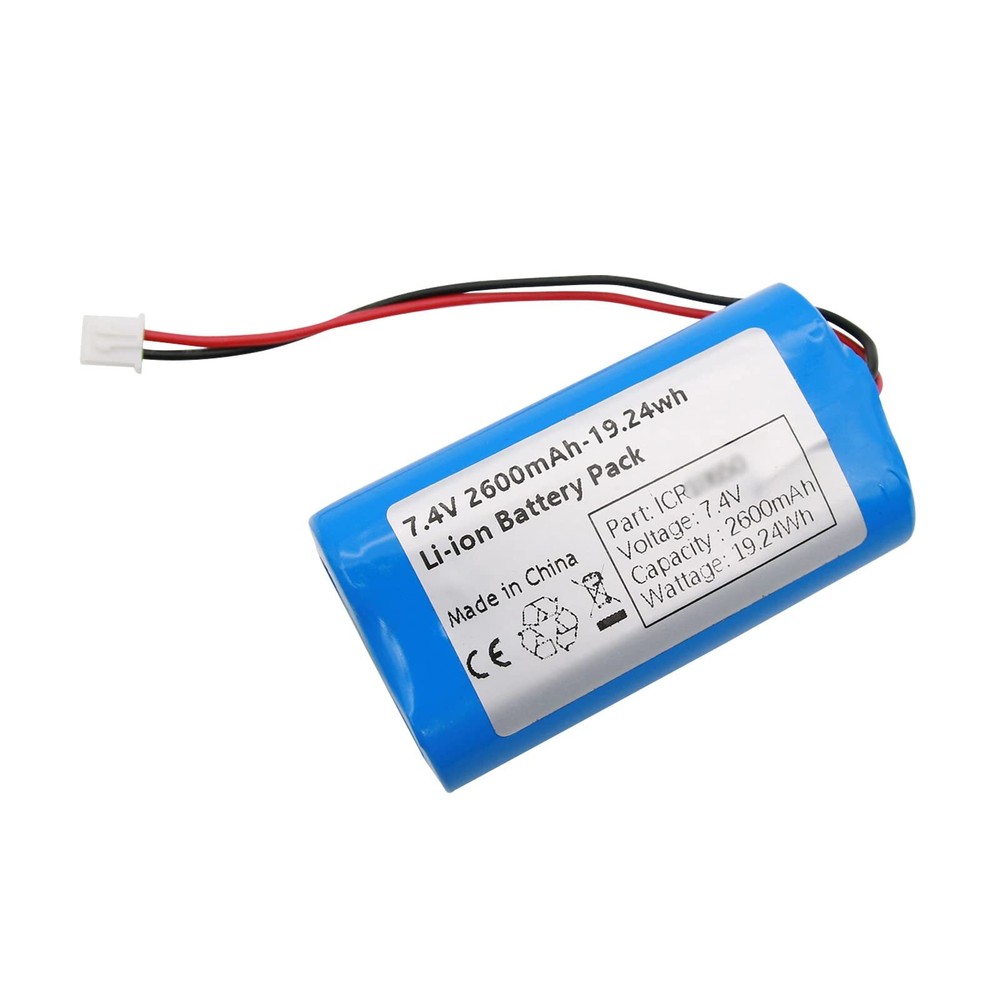 7.4V 2600mah-19.24Wh Rechargeable Li-ion Battery Pack, Batteries with XH2.54-...