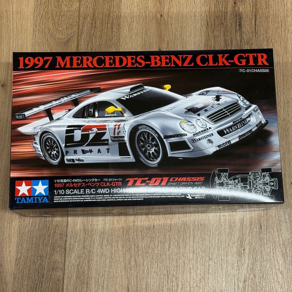 Tamiya 1/10 RC Mercedes-Benz CLK-GTR 1997 TC-01 Chassis Kit 58731