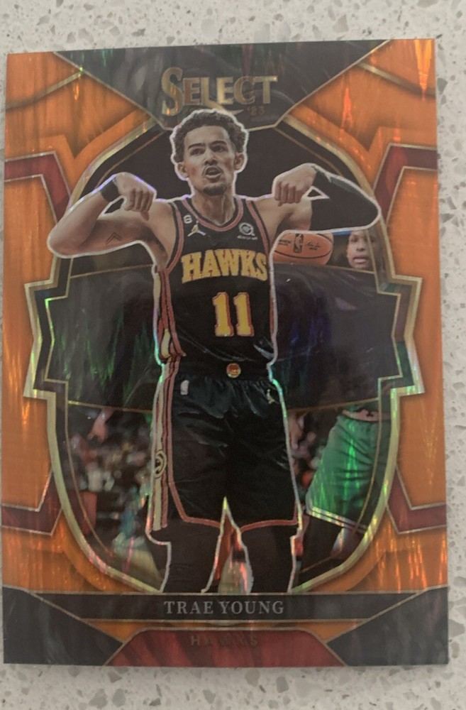 2022-23 Panini Select - Orange Flash Prizm - NBA Card - HAWKS - Trae Young #66