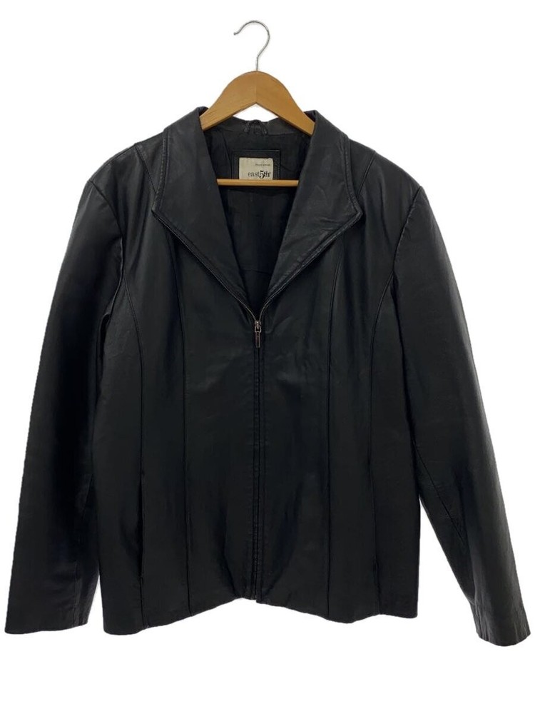 Genuine Leather/Leather Jacket Blouson/-/Leather/Blk/Plain 3406