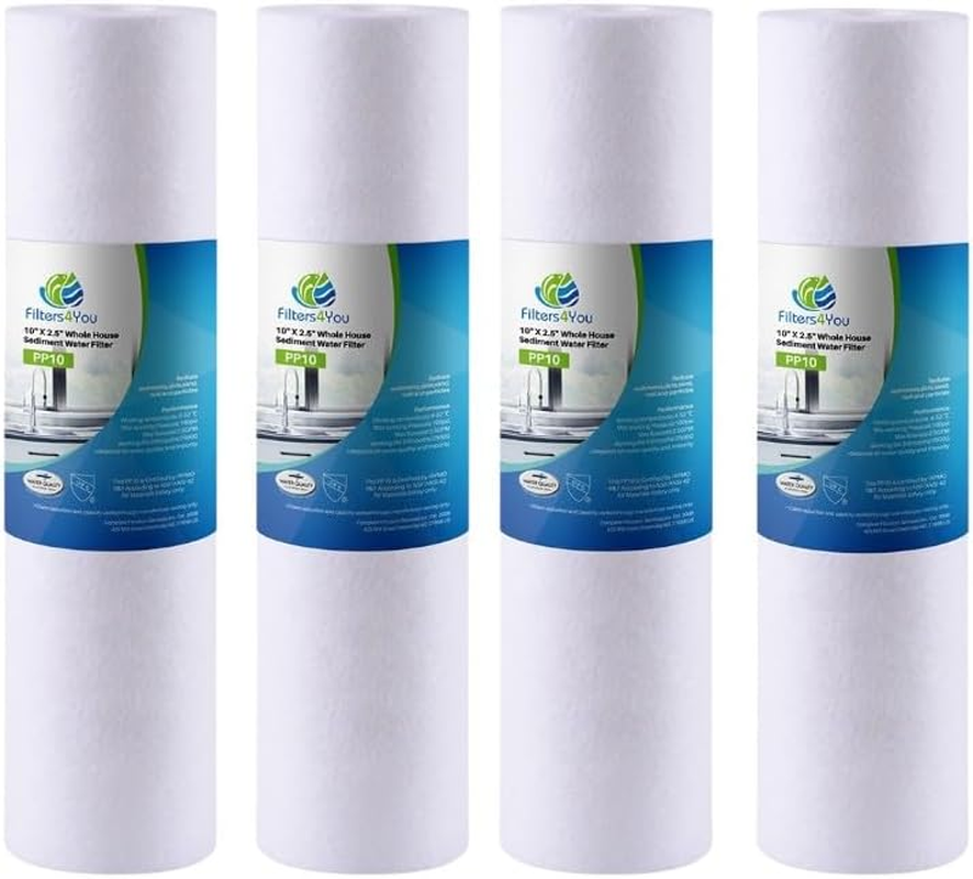 Whole House Water Filter, 5 Micron Sediment Carbon Filter for Cleaner Water at H