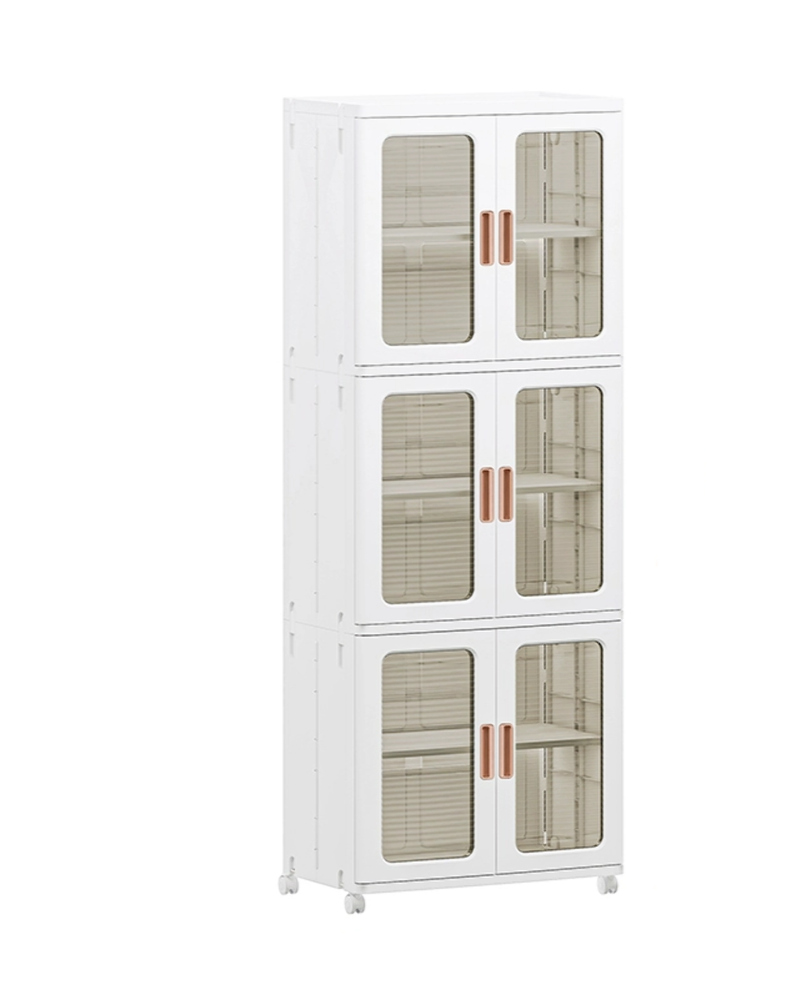 NNETB Foldable Plastic Storage Cabinet for Clothes & Toys