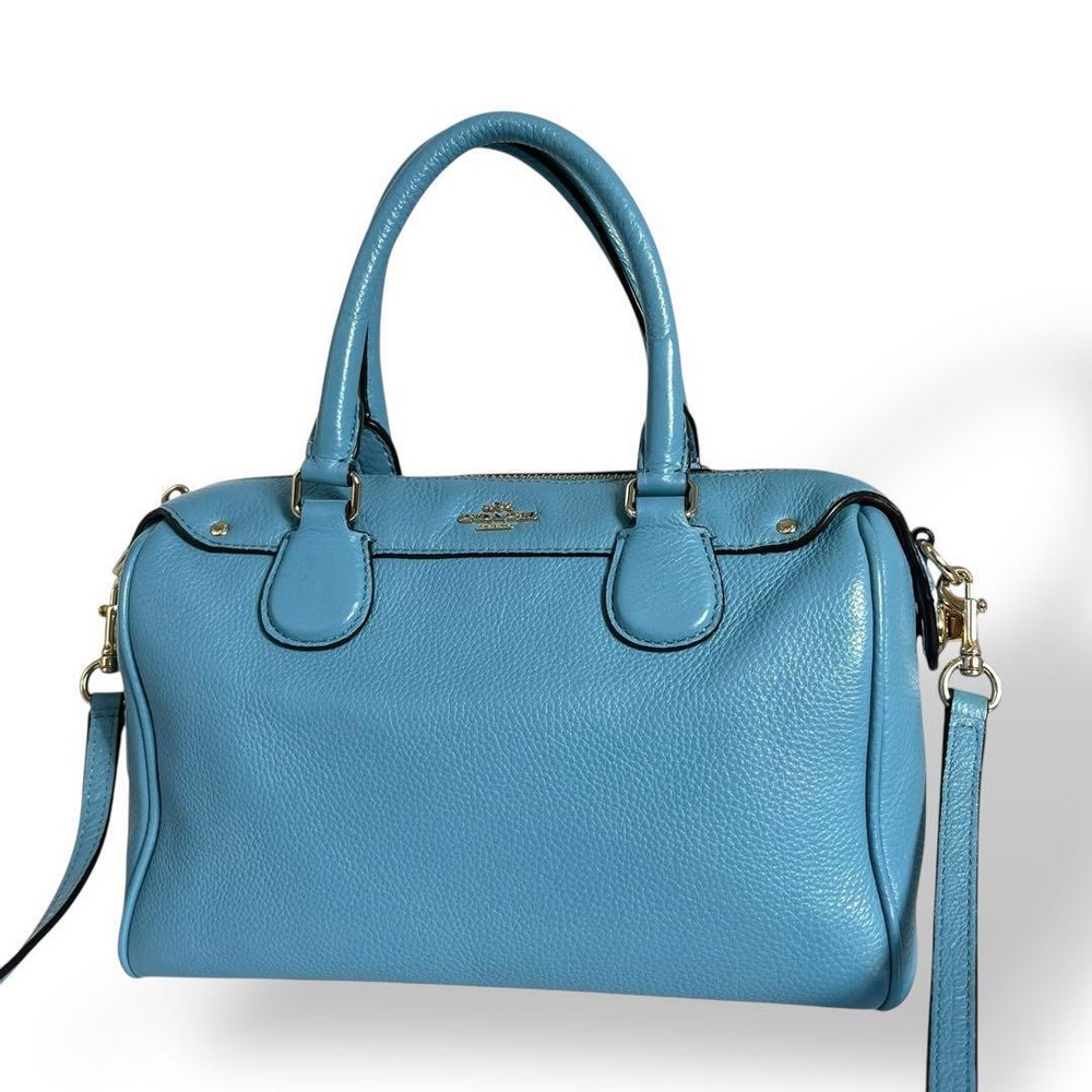 COACH Boston Bag with 2-Way Shoulder Strap for Crossbody or Hand Carry Style 36677