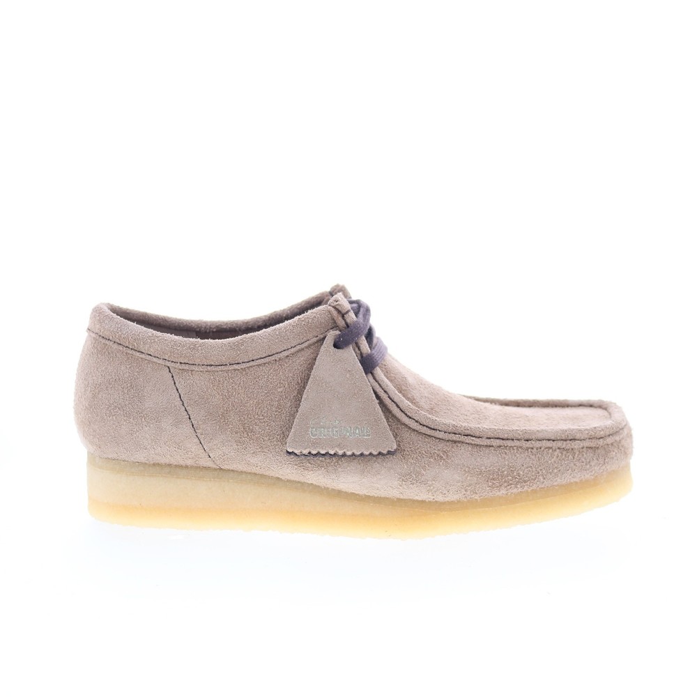 Clarks Wallabee 26181140 Mens Beige Suede Oxfords & Lace Ups Casual Shoes