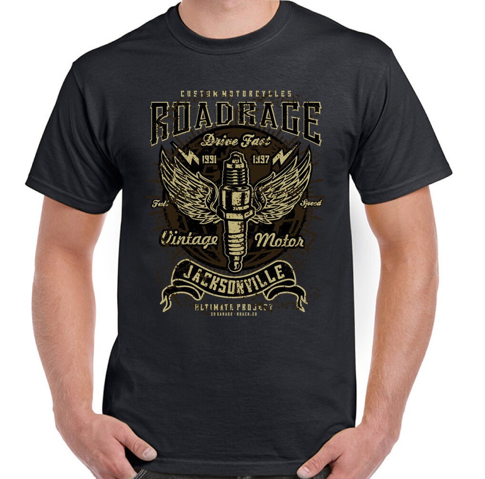 Road Rage Jacksonville Mens Biker T-Shirt Motorcycle Motorbike