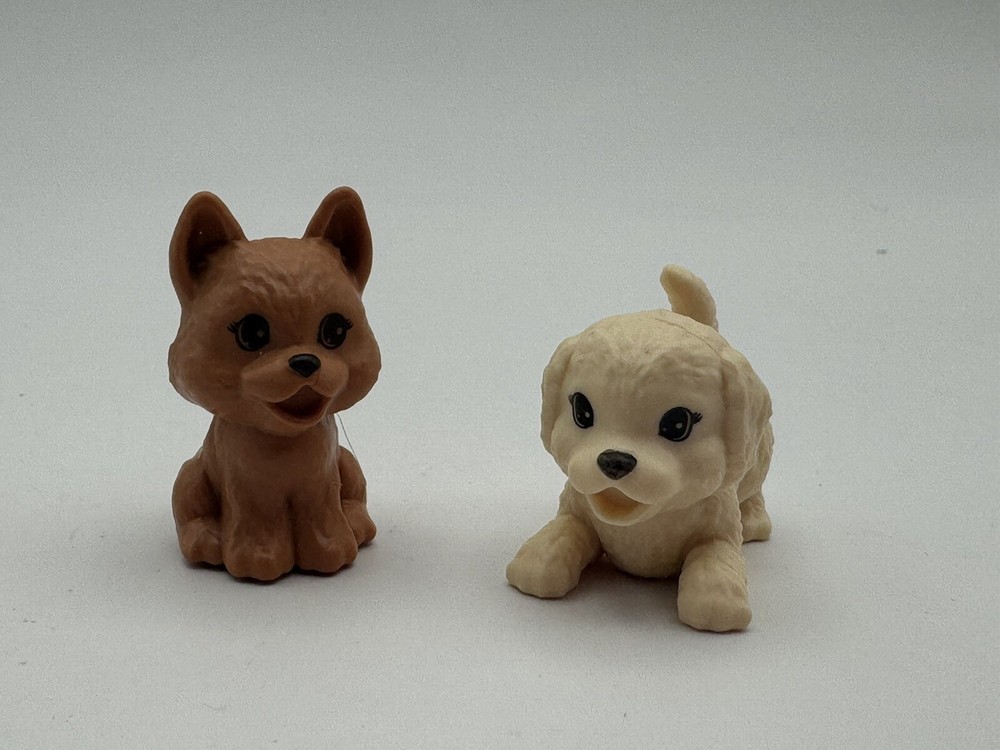 2019 Barbie Club Chelsea Camper Doll Brown Puppy Dog Pet Animal Lot of 2