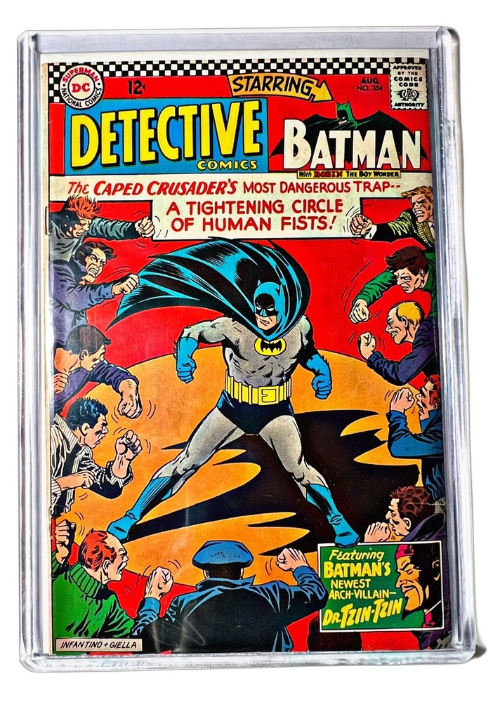 🔥 Detective Comics #354 CGC? Raw VG 1966 1st Dr. Tzin-Tzin Batman 💥