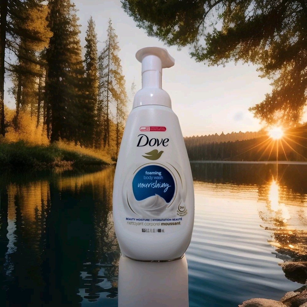 Dove Nourishing Foaming Body Wash for 24-Hour Softness with Beauty Moisture Pump