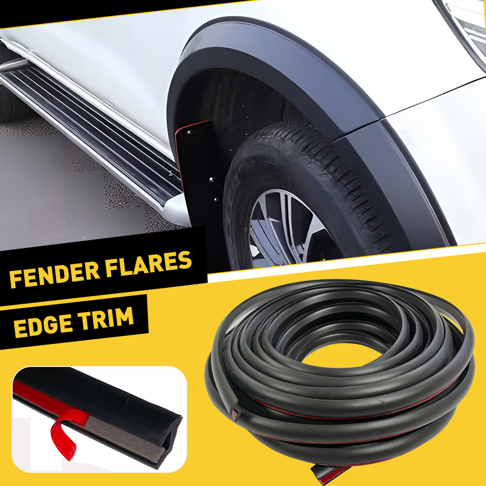 FENDER FLARES Edge Trim Rubber Gasket T-Style 30ft 9m Seal Strip for Cars
