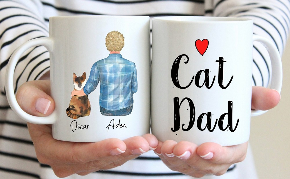 Personalized Cat Dad Mug Cat Dad Gift Cat Father Mug Cat Father Gift Gift For