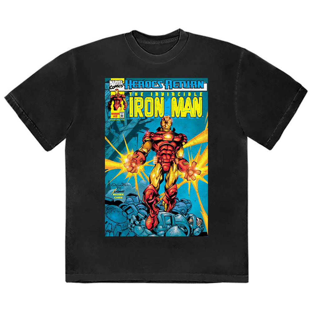 Invincible Iron Man Graphic Comic Cover T-Shirt for Fans