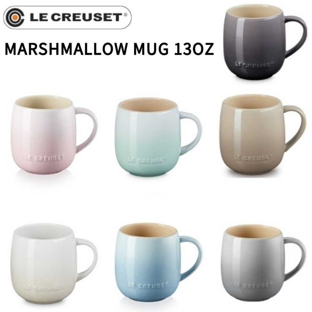 Rare Le Creuset Marshmallow Mug 13oz (380ml) Stoneware Coffee Tea Cup 7 Colors