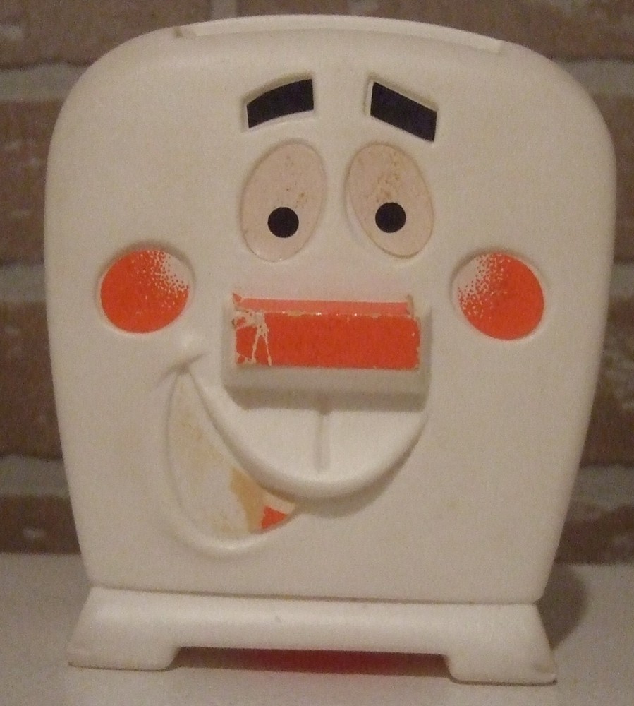 Kellogg’s Milton The Toaster Pop Tarts mascot bank w/plug & some of the stickers