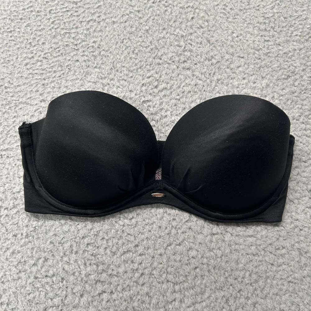 Victoria Secret Bra 32D Strapless  T-Shirt Bra Black