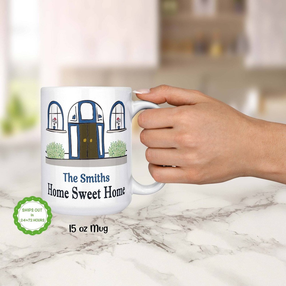 New Home Gift Personalized Home Sweet Home Mug Personalized House Mug