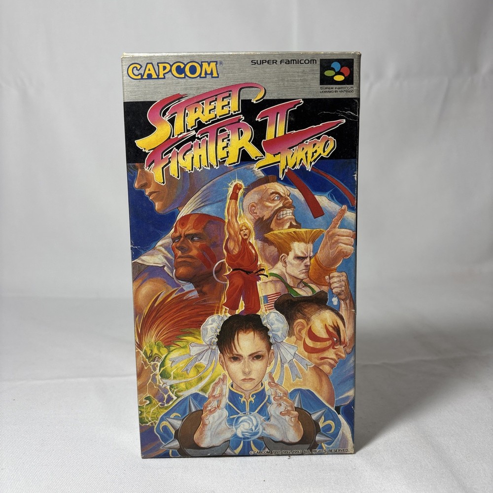 🔥 Street Fighter II Turbo SNES Super Famicom Japan CIB Complete Tested Capcom