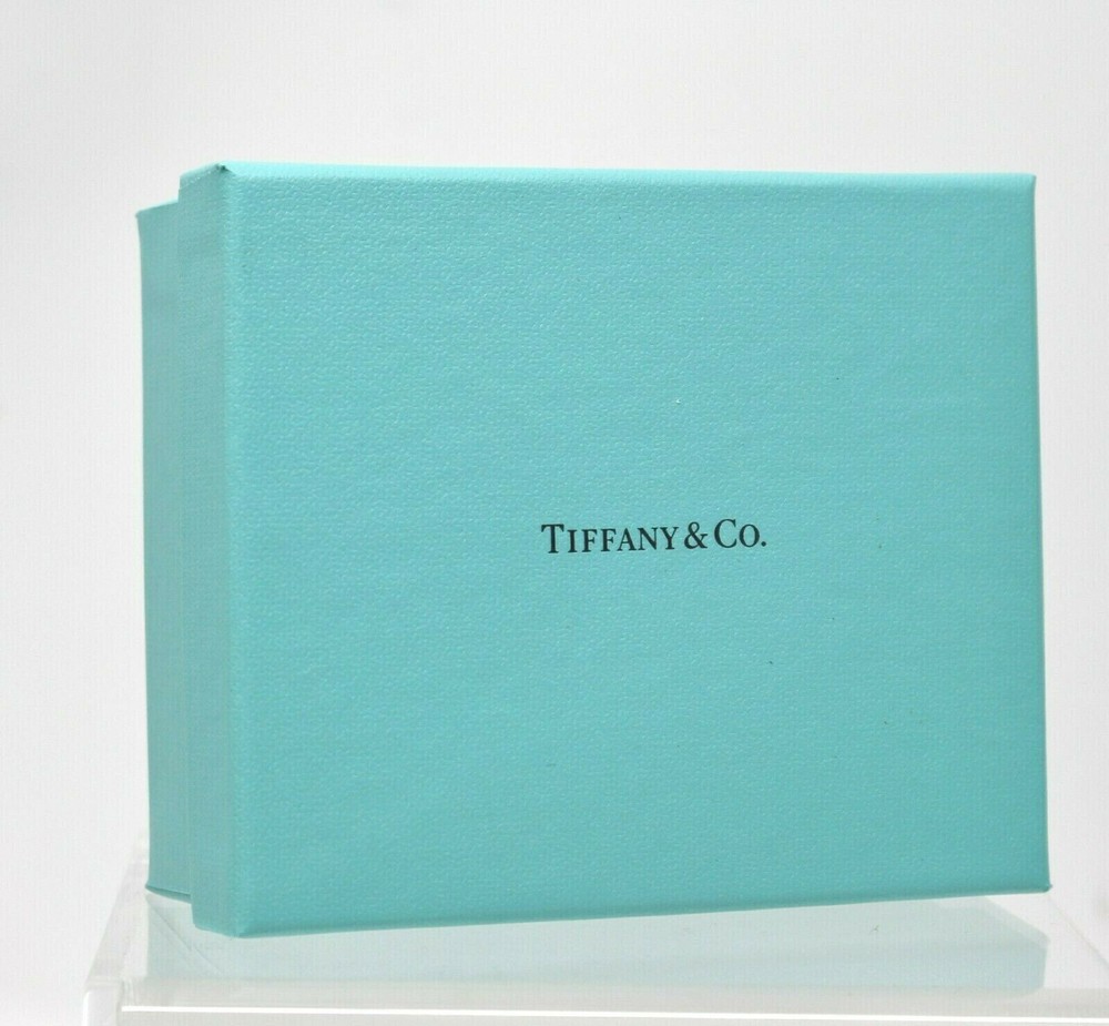Tiffany & Co Blue Box Jewelry Gift Box with Red Ribbon 4.75x4x2