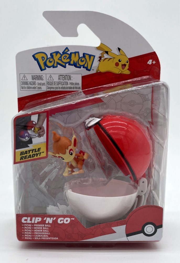 Pokemon Clip N Go Chimchar Figure with Pokeball - Brand New