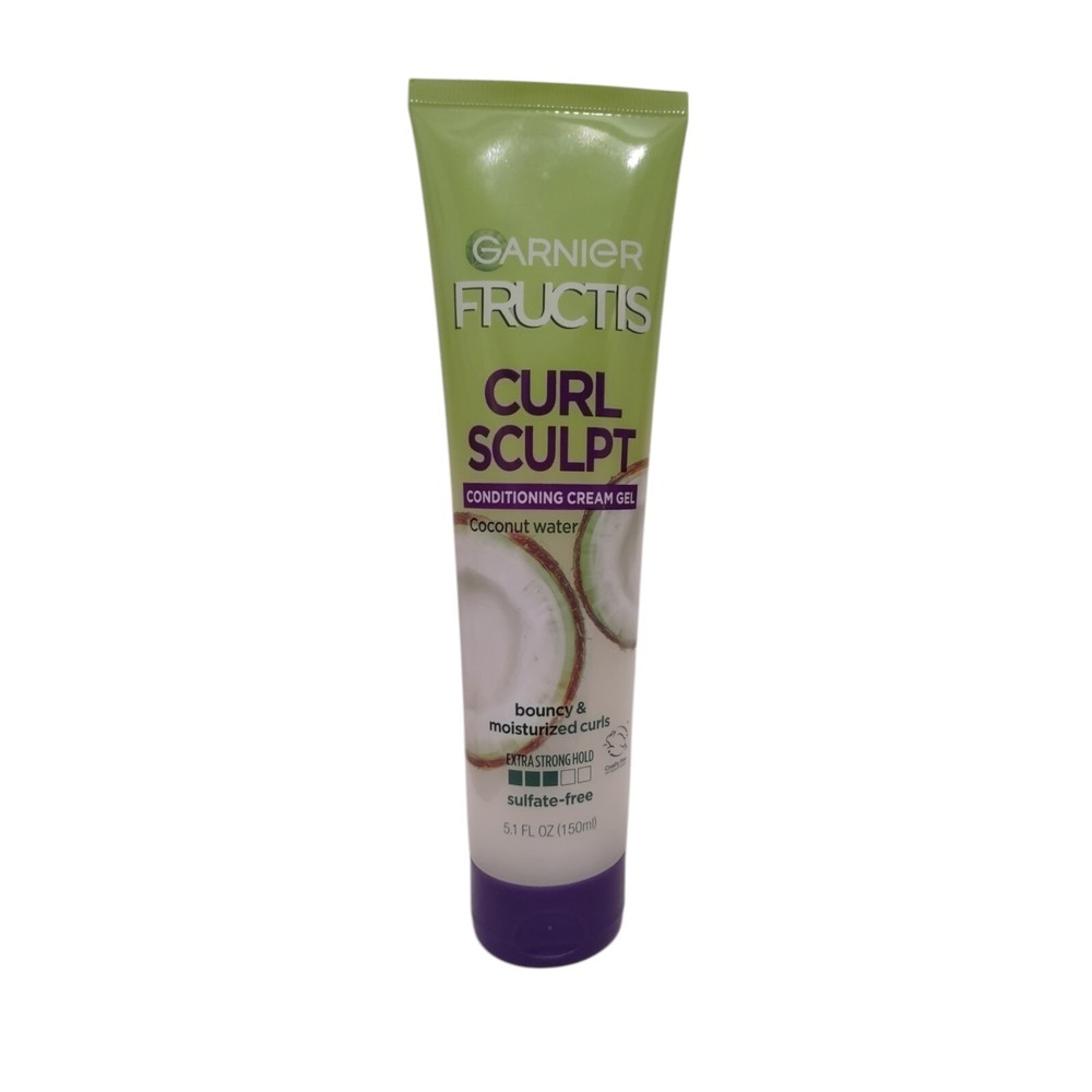 Garnier Fructis Curl Sculpt Conditioning Cream Gel Bouncy Curls 5.1 Oz