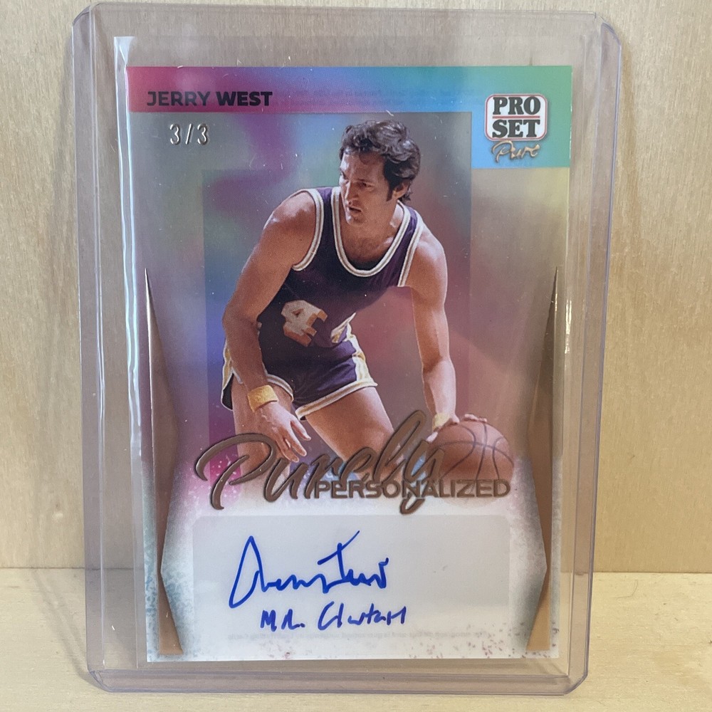 Jerry West 2024 Leaf Pro Set Pure Purely Personalized “Mr Clutch” 3/3 Auto