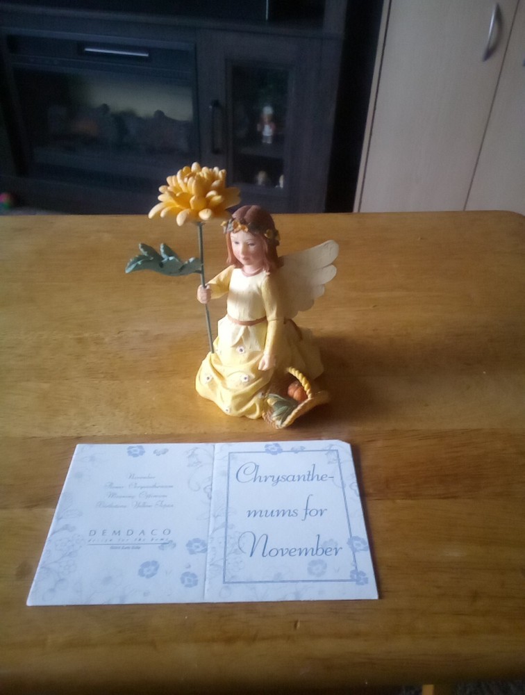 Willow Tree Chrysanthemum Figurine for November Gift