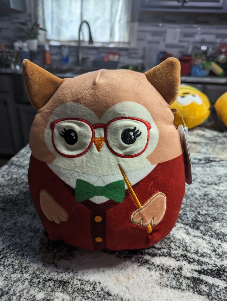Squishmallows 8 Inch Jaydelle Owl Plush Stuffed Animal Back To School NWT-image