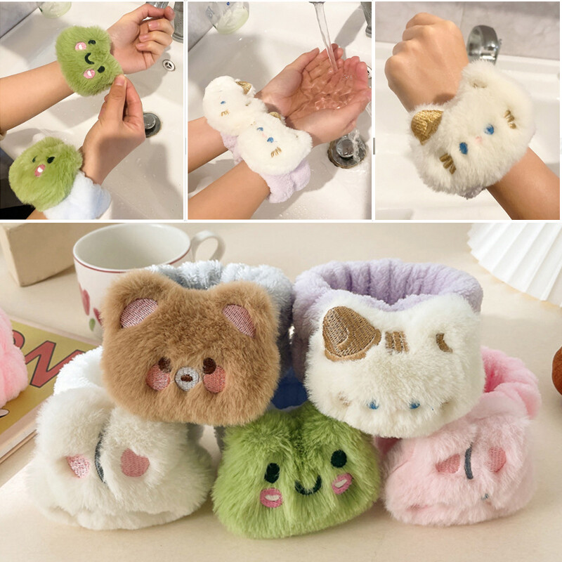 Face Wash Wfty Sweatband Spa Wristband Pair No Drip Wrist Protector