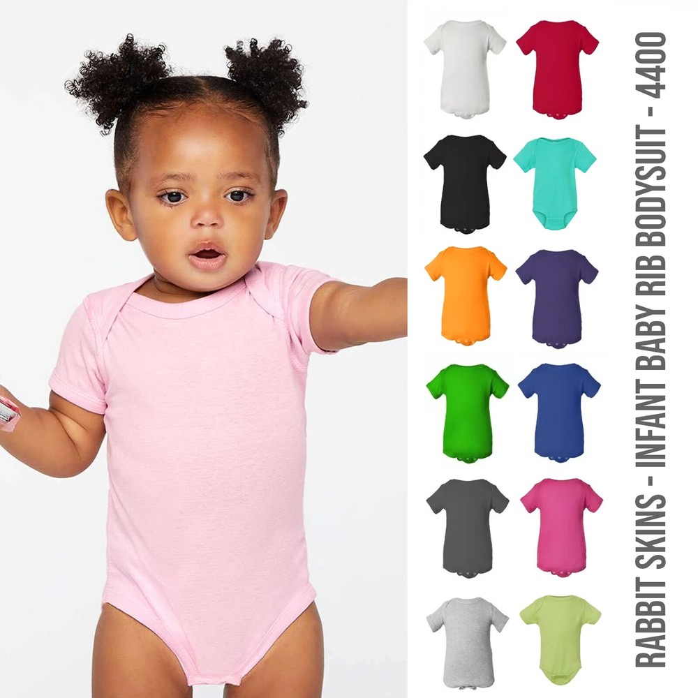 Unisex Newborn Baby Infant Plain Bodysuit Creeper Snapsuit One Piece 4400