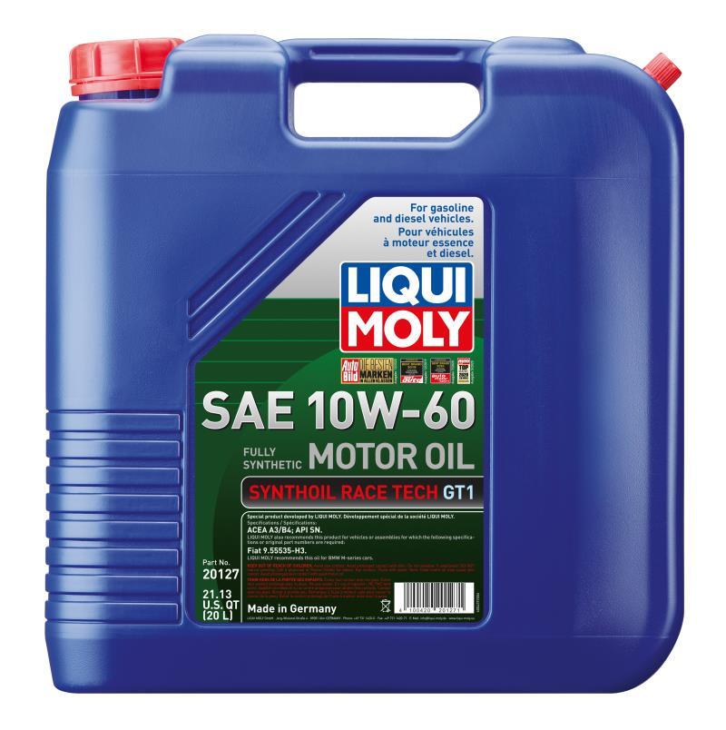 LIQUI MOLY 20L Synthoil Race Tech GT1 Motor Oil SAE 10W60
