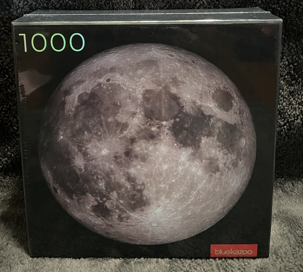 Blue Kazoo MOON Puzzle 1000 Piece Large Round Art Puzzle 26.5