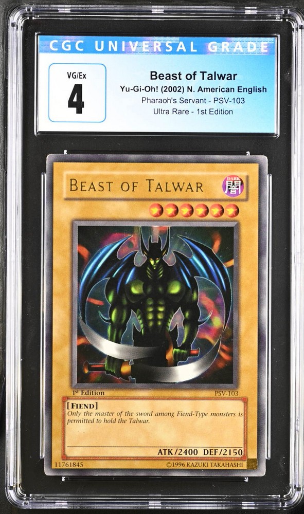 Beast of Talwar PSV-103 Pharaoh's Servant 1st Edition Rare Yugioh Card