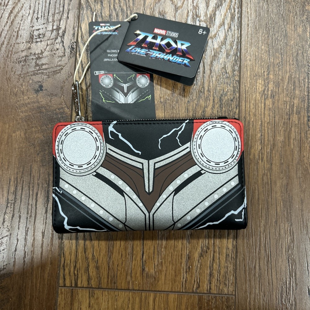Loungefly Marvel Thor Love and Thunder Flap Wallet Glows in the Dark GITD NEW