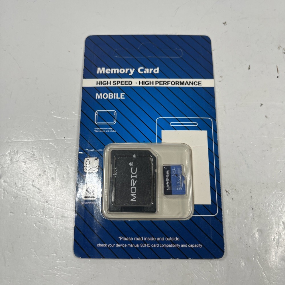 Moric 512GB Memory Card High Speed Supports Windows Mac OS Mobile - New Sealed