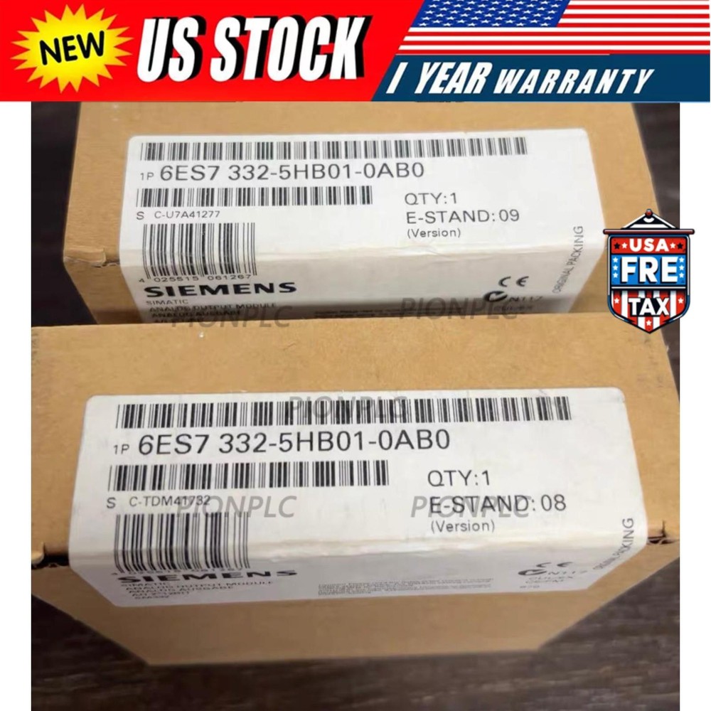 New Siemens 6ES7 332-5HB01-0AB0 6ES7332-5HB01-0AB0 S7-300 Analog output SM 332