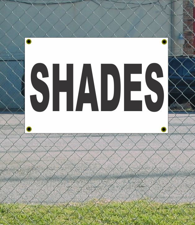 2x3 Black & White Banner Sign - Discounted Size, Price, Free Shipping