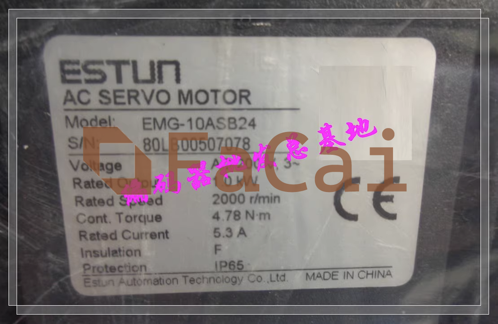 1PCS EMG-10ASB24  ESTUN  1KW USED