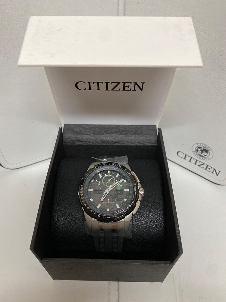 Citizen JY8051-08E Promaster Skyhawk A-T Chronograph with Perpetual UTC in Polyurethane