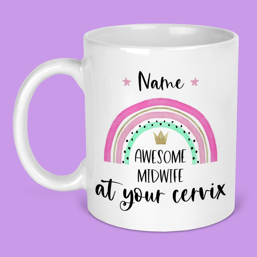 Personalised Midwife Mug At Your Cervix Mug Funny Midwife Mug Midwife Gift Nurse